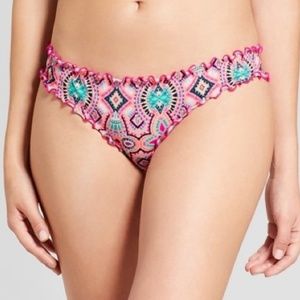 Women's Cheeky Wave Ruffle Bikini Bottoms